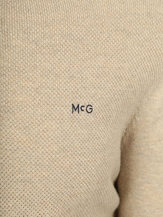 McGregor Half Zip Pullover Merino Wool Structure Sand