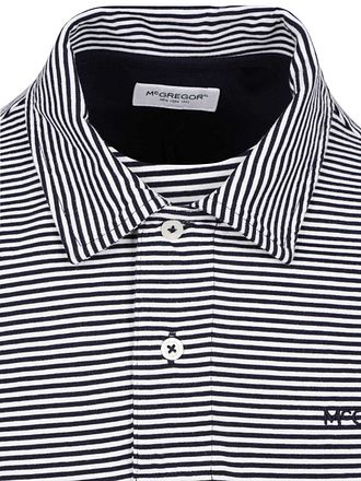 McGregor Jersey Polo Shirt Stripe Navy