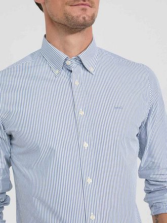 McGregor Shirt Poplin Stripes Blue