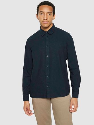 Knowledge Cotton Apparel Flanellskjorte Total Eclipse