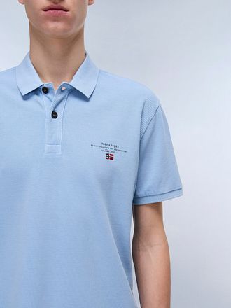 Napapijri Polo Elbas Chambray Blå