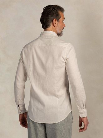 NZA Chemise Mélange Lin Beige