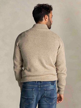 NZA Genser Mocker Conor Melange Varm Beige