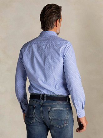 NZA Shirt Tuki Jacquard Print Blue