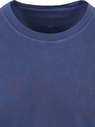 NZA T-skjorte Faded Logo Marineblå