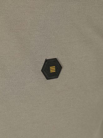 No Excess Half Zip Polo Shirt Piqué Green