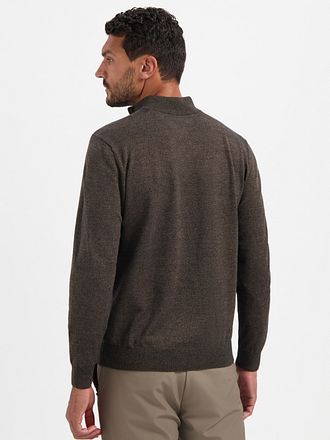 No Excess Half Zip Tröja Taupe Melange