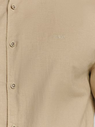 No Excess Hemd Leinen Blend Beige