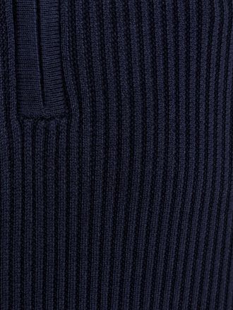 No Excess Maglione Half Zip Costine Navy