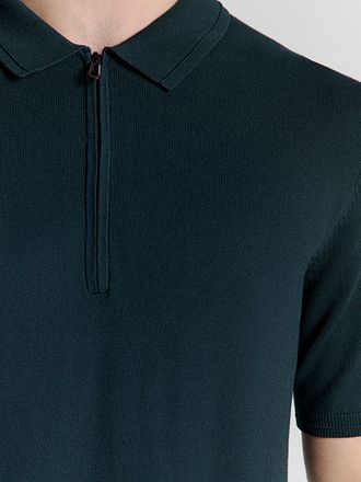 No Excess Poloskjorte med Halv Glidelås Marineblå