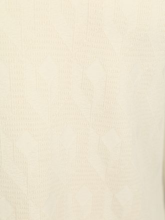 No Excess Poloskjorte Terry Jacquard Ecru