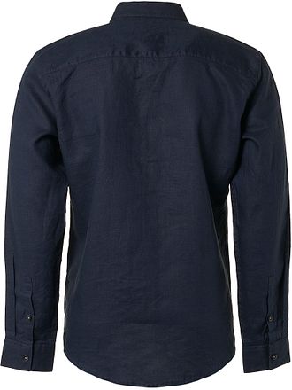 No Excess Shirt Linen Navy