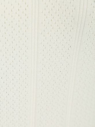 No Excess Strikket Poloshirt Off White