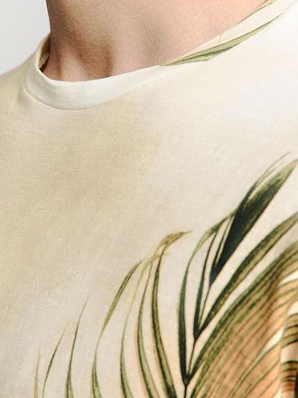 No-Excess T-Shirt Crewneck Print Ecru