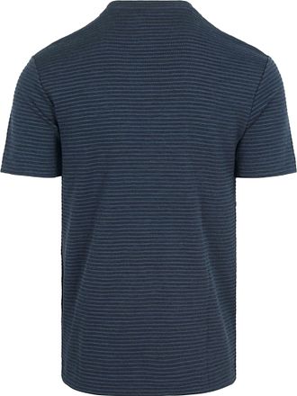 No Excess Fløyelsstripet T-skjorte Navy