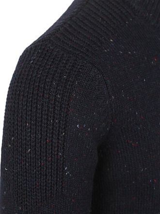 NZA Genser Mocker Conor Melange Icon Navy