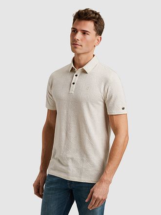 Cast Iron Polo Jacquard Print Ecru