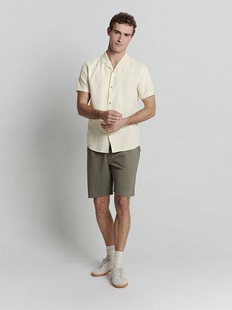No Excess kortermet skjorte med struktur beige