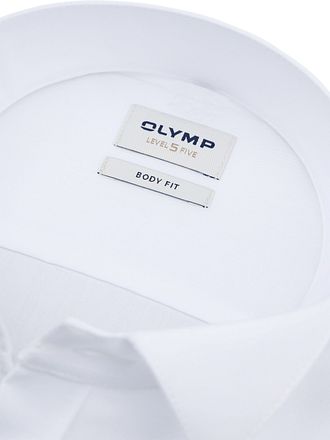 OLYMP Nivå 5 Smoking Skjorta SL7 Vit