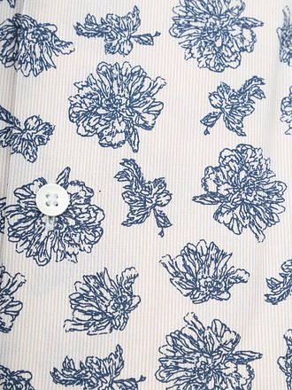 Olymp Luxor Overhemd Print Blauw