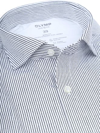 OLYMP Overhemd Level 5 24/Seven Penstripe Blauw