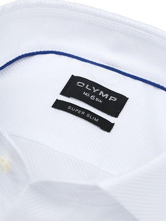 OLYMP Nr.6 Skjorta Skinny Fit Vit