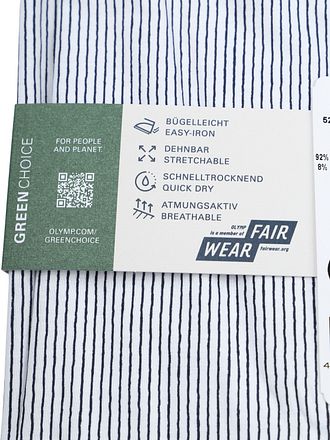OLYMP Skjorte Level 5 24/Seven Penstripe Blå