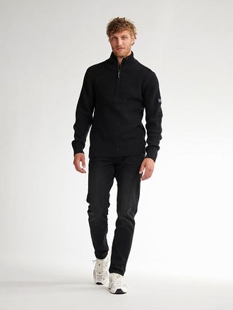 Petrol Half Zip Pullover Navy