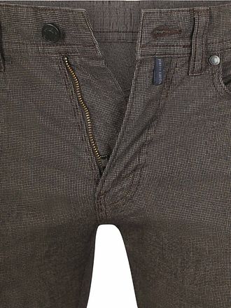 Pierre Cardin Byxa Lyon Tapered Print Brun