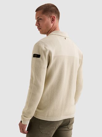PME Legend Cardigan Mixed Textures Ecru