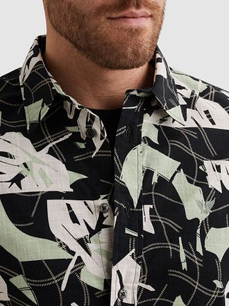 PME Legend Chemise à Manches Courtes Imprimée Carbon