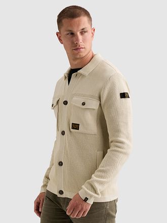 PME Legend gilet Mixed Textures Ecru