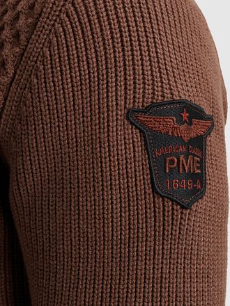 PME Legend Half Zip Structure Tröja Brun