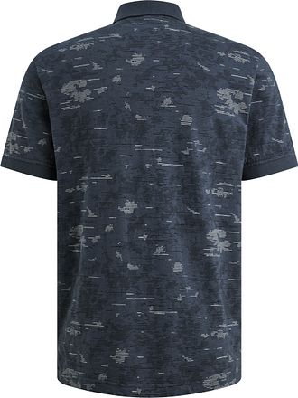 PME Legend Poloshirt Slub Jersey Marineblå