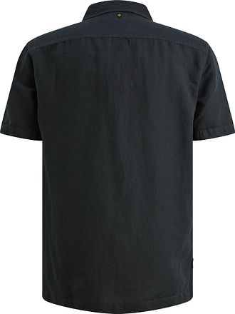 PME Legend Short Sleeve Overhemd Cotton Linnen Navy