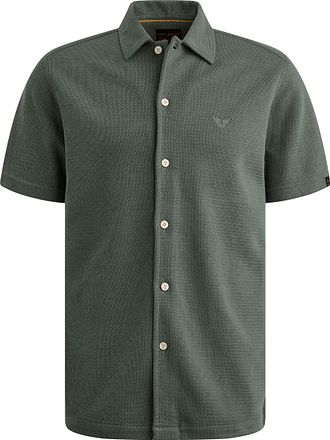 PME Legend Short Sleeve Overhemd Jersey Interlock Balsam Green