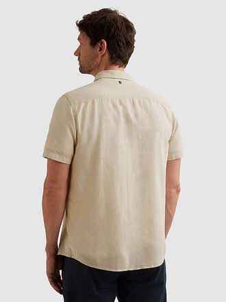 PME Legend Short Sleeve Shirt Cotton Linen Ecru