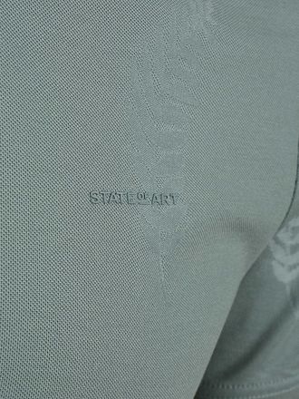 Polo State of Art Piqué Feuilles Jade
