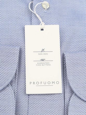Profuomo Basketweave Shirt Blue