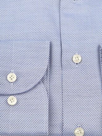 Profuomo Basketweave Skjorte Blå
