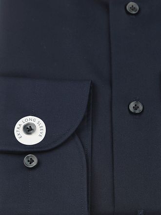 Profuomo Chemise Twill Manches Extra Longues Marine