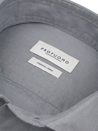 Profuomo Chemise de Lin Bleu