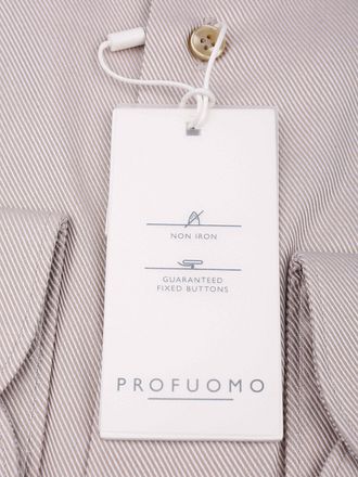 Profuomo Chemise Heavy Twill Beige