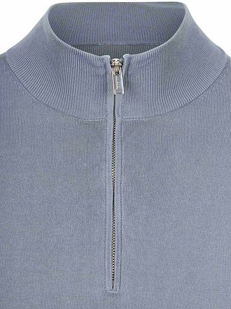 Profuomo Half Zip Pullover Luxury Basic Blå