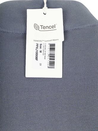 Profuomo Half Zip Pullover Luxury Basic Blauw