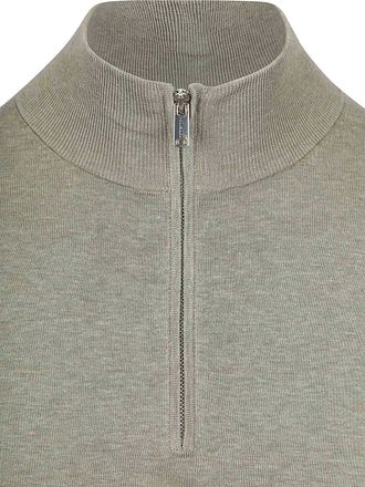 Profuomo Half Zip Pullover Luxury Basic Grønn