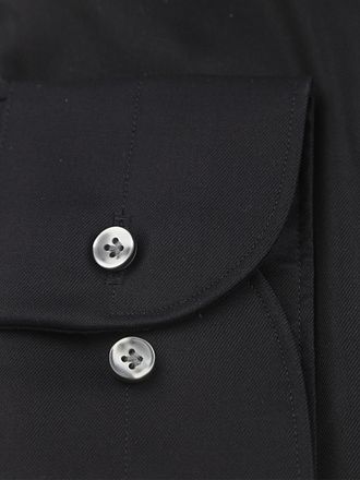 Profuomo Twill Hemd Schwarz