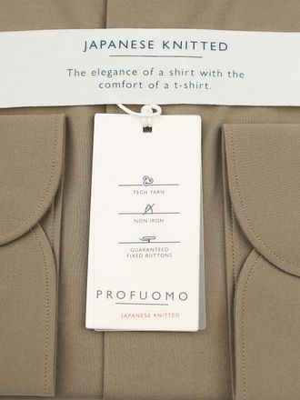 Profuomo Japanese Knitted Hemd Grün