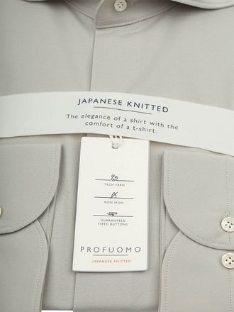 Profuomo Japanskt Stickad Skjorta Ljusgrön
