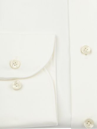 Profuomo Twill Overhemd Off White